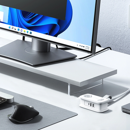 Produžni kabel Orico APP, 1 x Schuko - 1 x Utičnica - 2 x USB-A - 1 x USB-C, Bijelo Siva