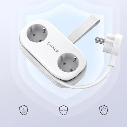 Produžni kabel Orico APP, 2 x Schuko - 2 x USB-A - 1 x USB-C, Bijela
