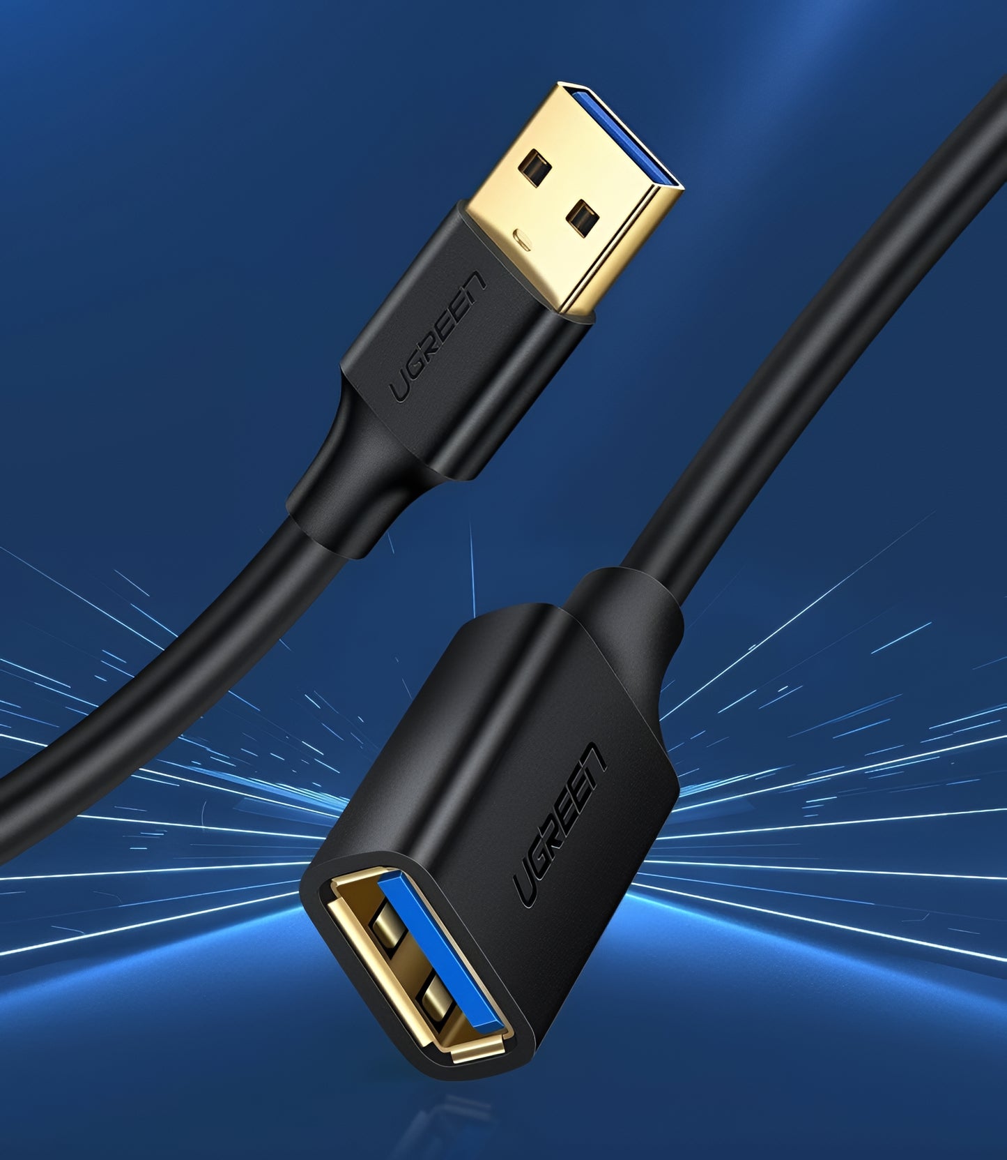 Produžni kabel USB 3.0 UGREEN US129, 2m, Crni