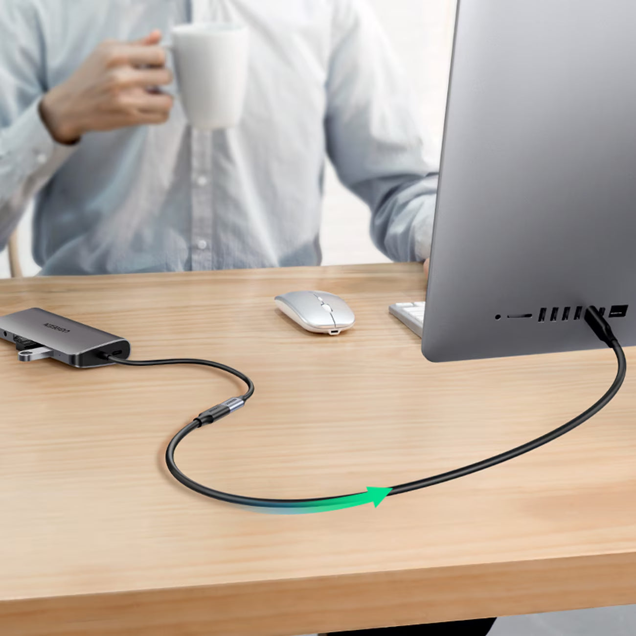 Produžni kabel USB-C UGREEN US353, 1m, Crni