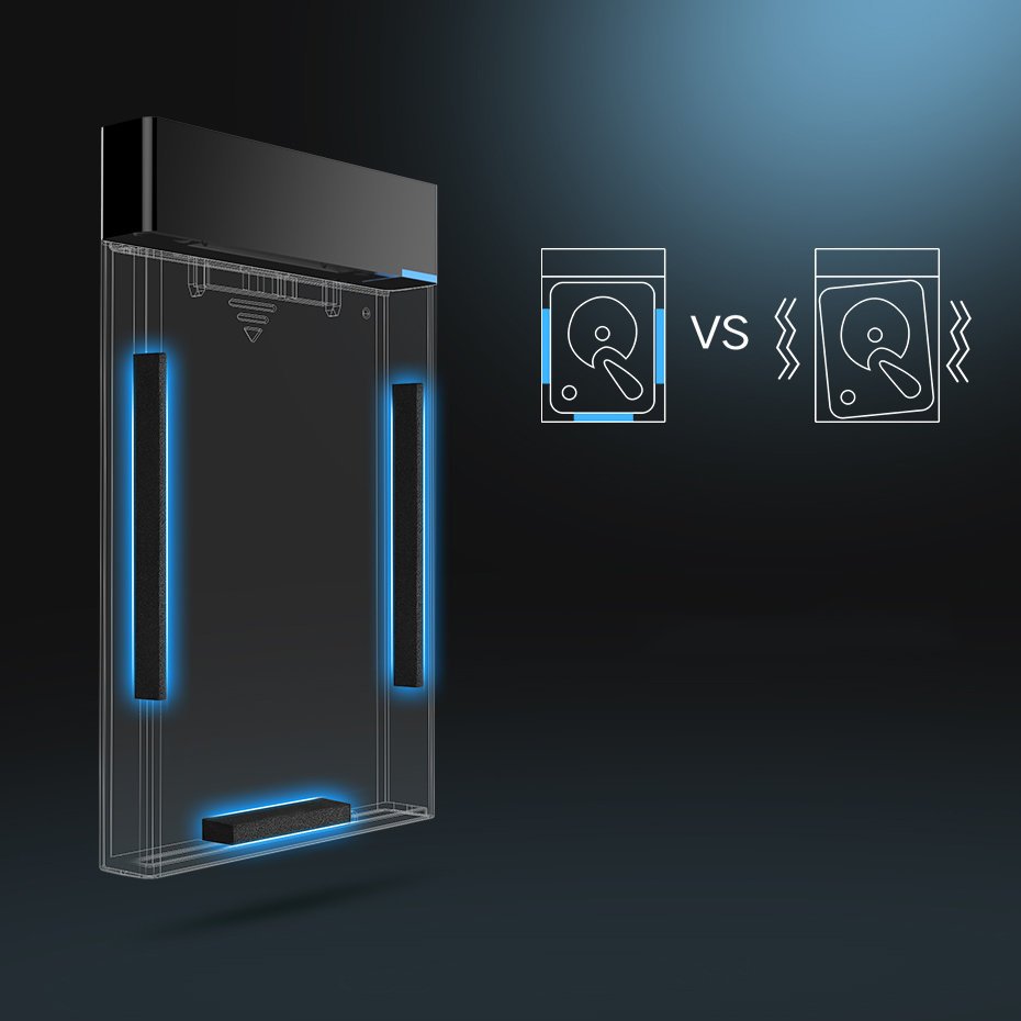 Rack UGREEN US221 za HDD / SSD SATA 2.5inch, USB 3.2, Crni