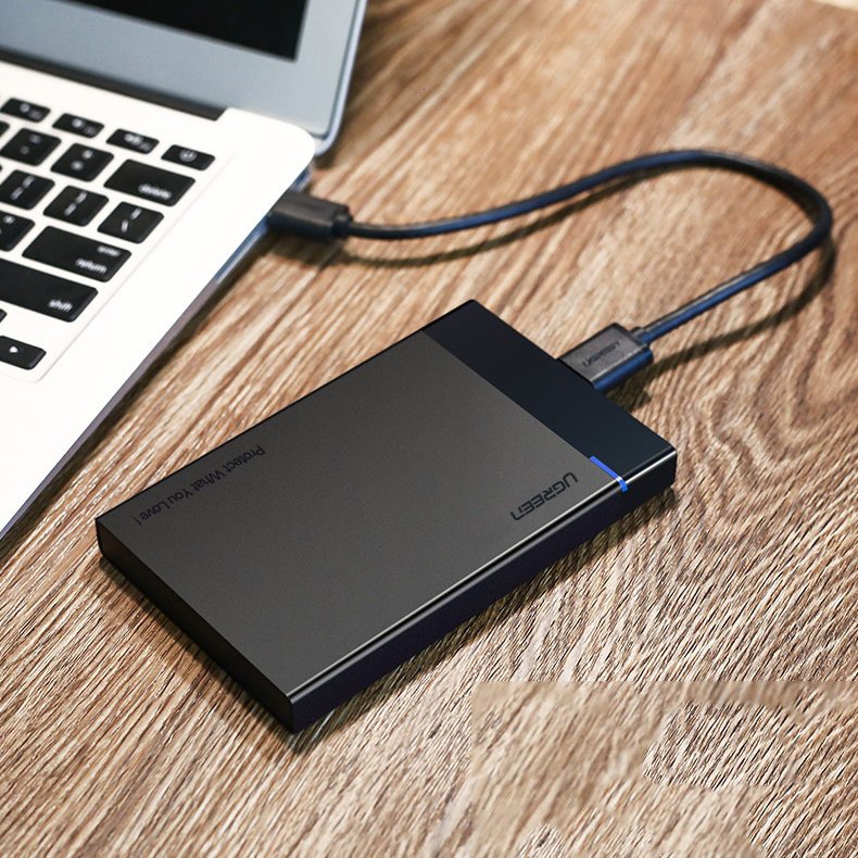 Rack UGREEN US221 za HDD / SSD SATA 2.5inch, USB 3.2, Crni