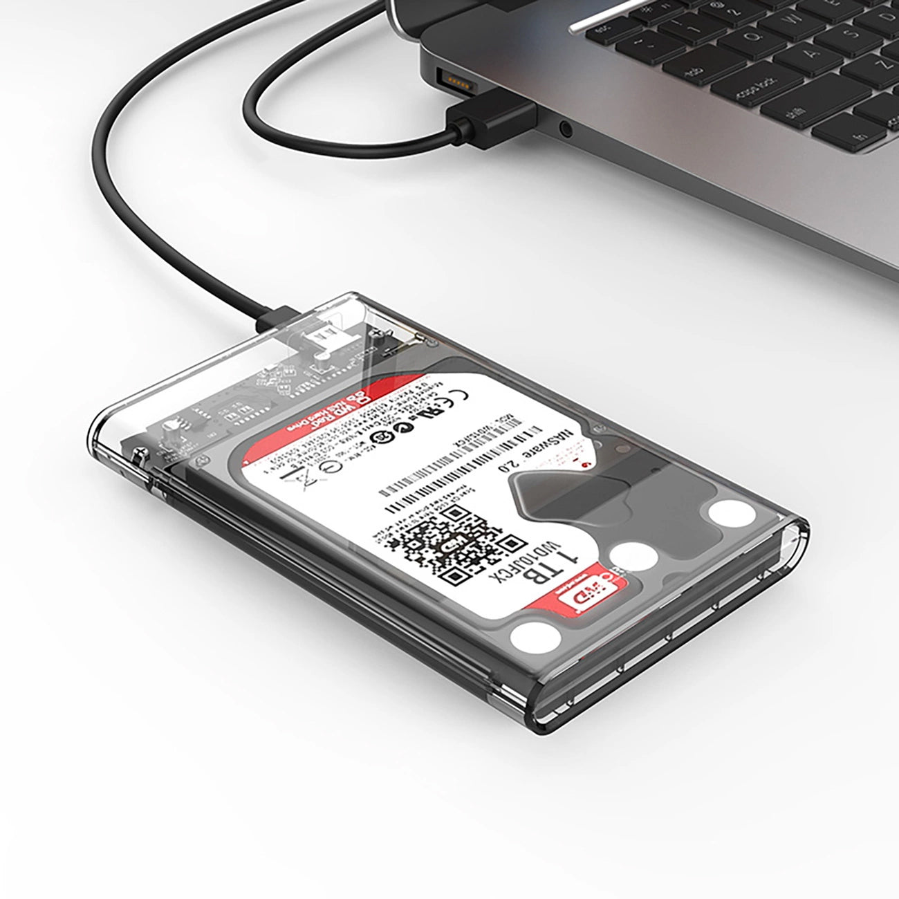 Rack Orico 2139C3 za HDD / SSD SATA 2.5 inča, USB-C, Prozirno