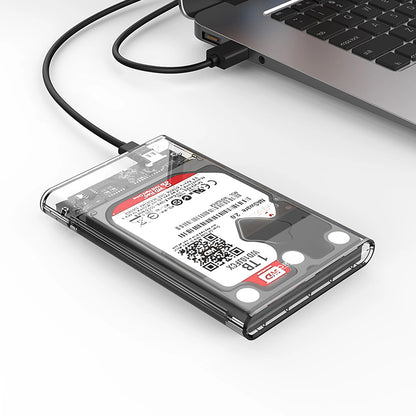 Rack Orico 2139C3 za HDD / SSD SATA 2.5 inča, USB-C, Prozirno