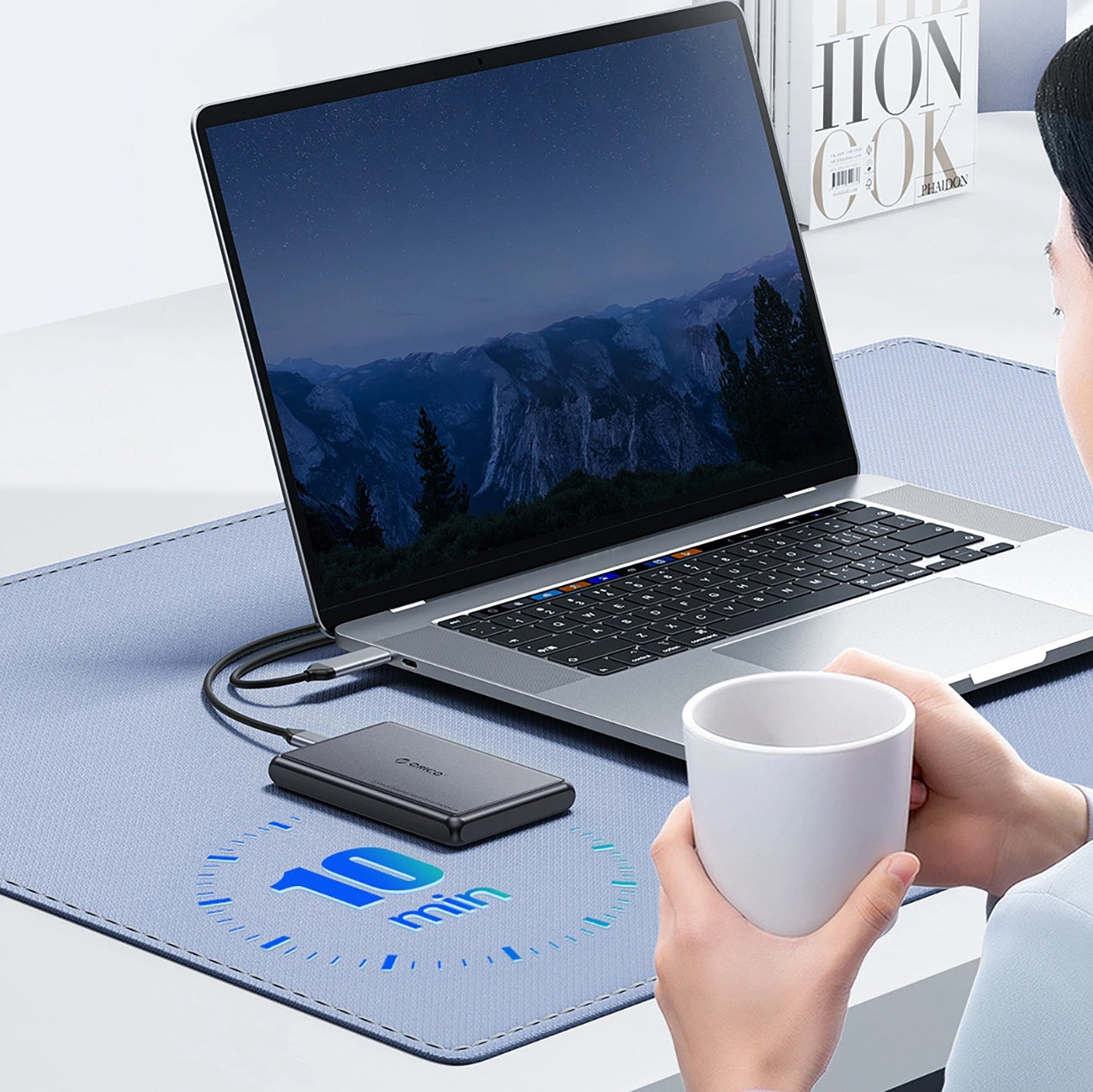 Rack Orico DDL25-C3 za HDD / SSD SATA 2.5 inča, USB-C, Crna