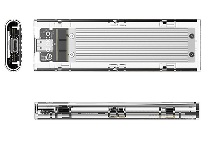 Rack Orico TCM2-C3 za SSD M.2 NVMe, Siva