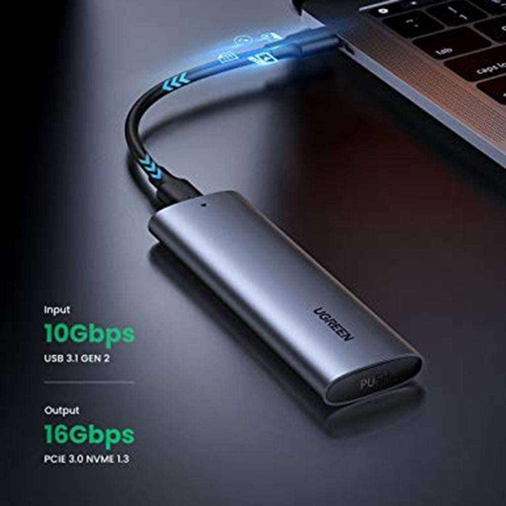 Nosiljka UGREEN CM400 (10902) za SSD M.2 NVMe, Siva