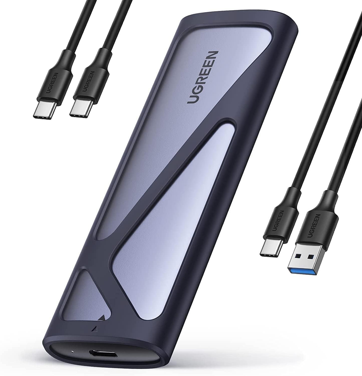 Nosilac UGREEN CM400 za SSD SATA M.2 NVMe, Sivi