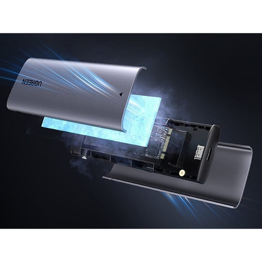 Rack UGREEN CM767 (15813) za SSD M.2 NVMe / NGFF, Sivi