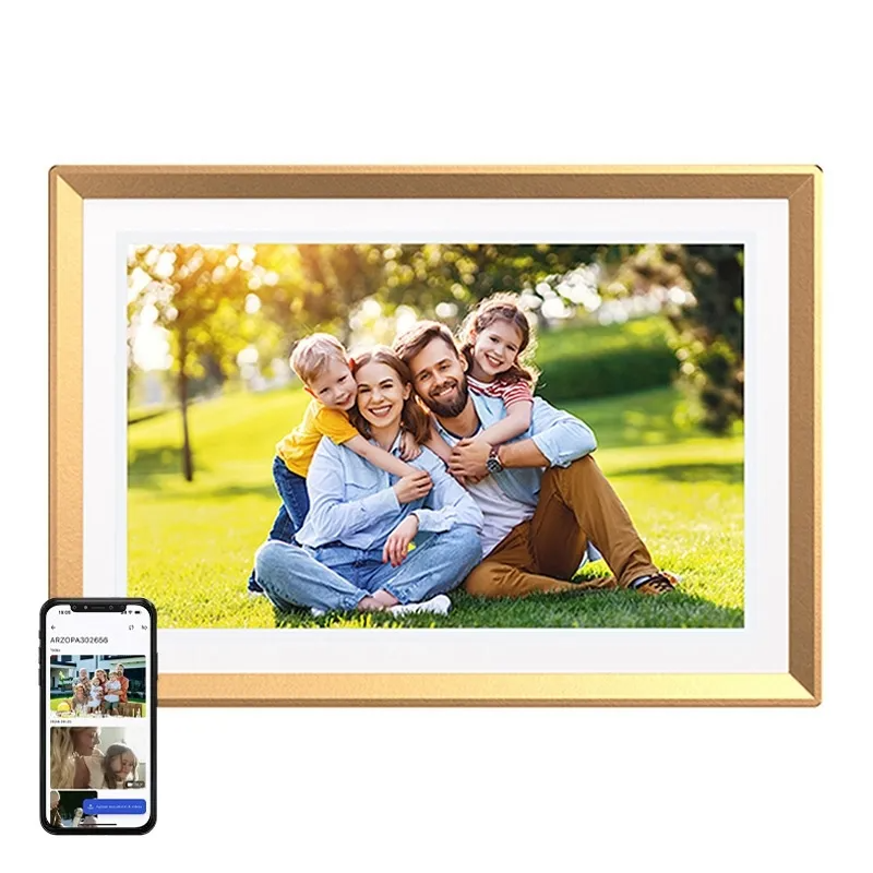 Digitalni foto okvir Arzopa D10, zlatni, obnovljen
