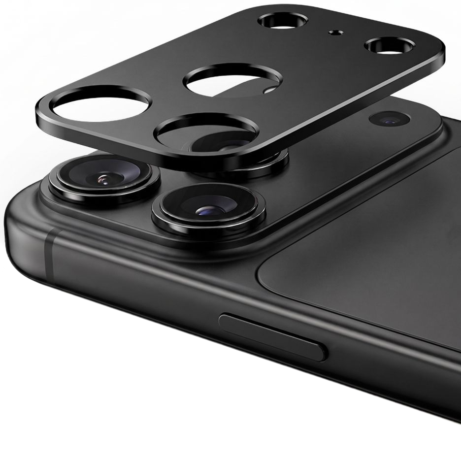 Okvir zaštite stražnje kamere Tech-Protect Camalloy Fit+ za Apple iPhone 18 Pro Max, aluminij, crna
