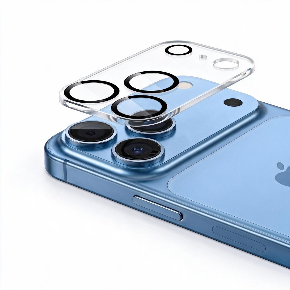 Stražnji zaštitni okvir kamere Tech-Protect Cam Fit+ za Apple iPhone 18 Pro, kaljeno staklo, prozirno