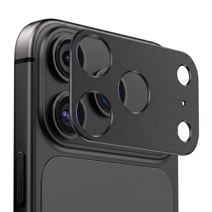 Stražnji zaštitni okvir kamere Tech-Protect Camalloy Fit+ za Apple iPhone 18 Pro, aluminij, crna