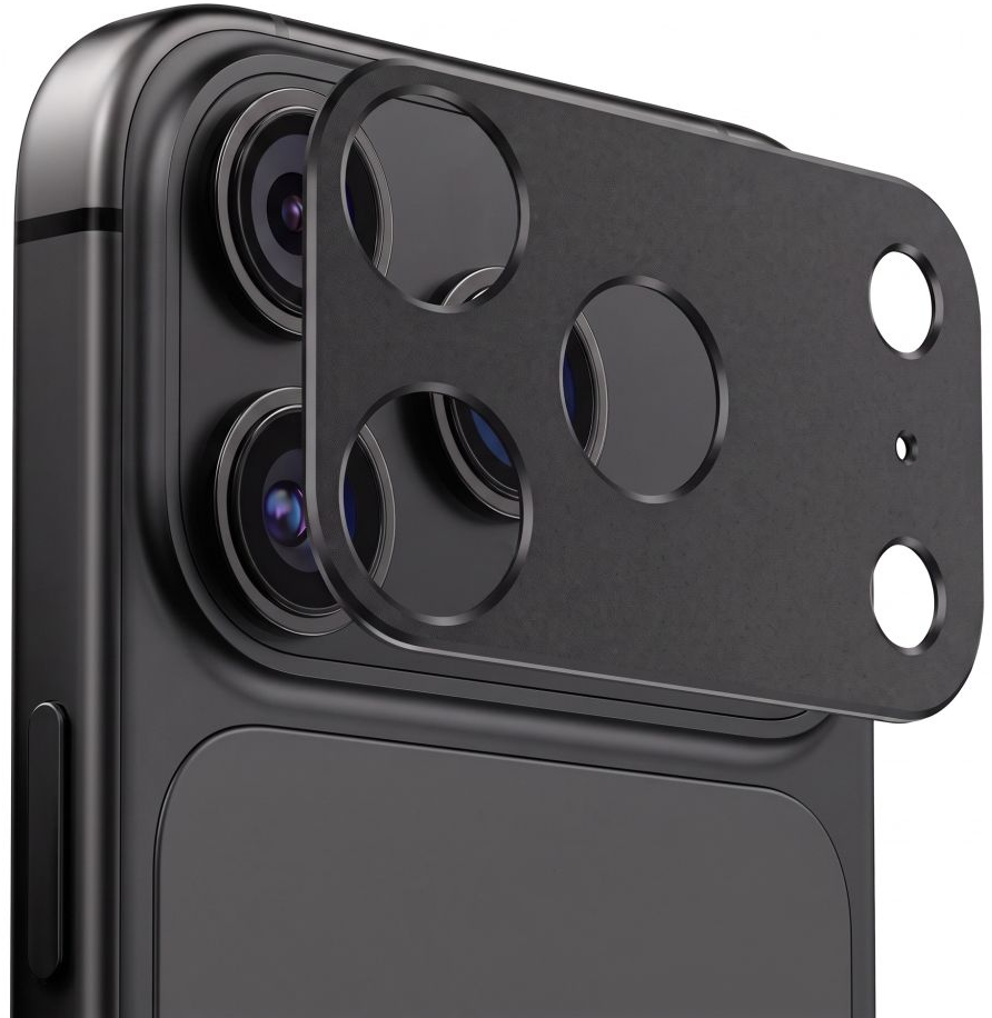 Okvir zaštite stražnje kamere Tech-Protect Camalloy Fit+ za Apple iPhone 18 Pro Max, aluminij, crna