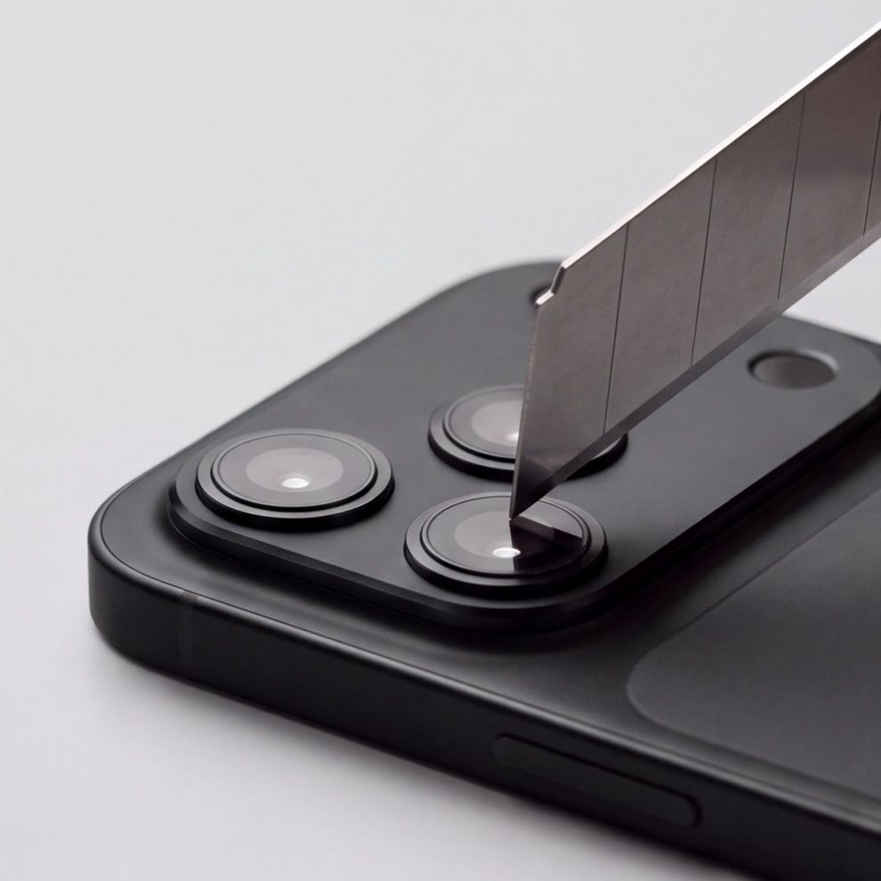 Stražnji zaštitni okvir kamere Tech-Protect Camalloy Fit+ za Apple iPhone 18 Pro, aluminij, crna