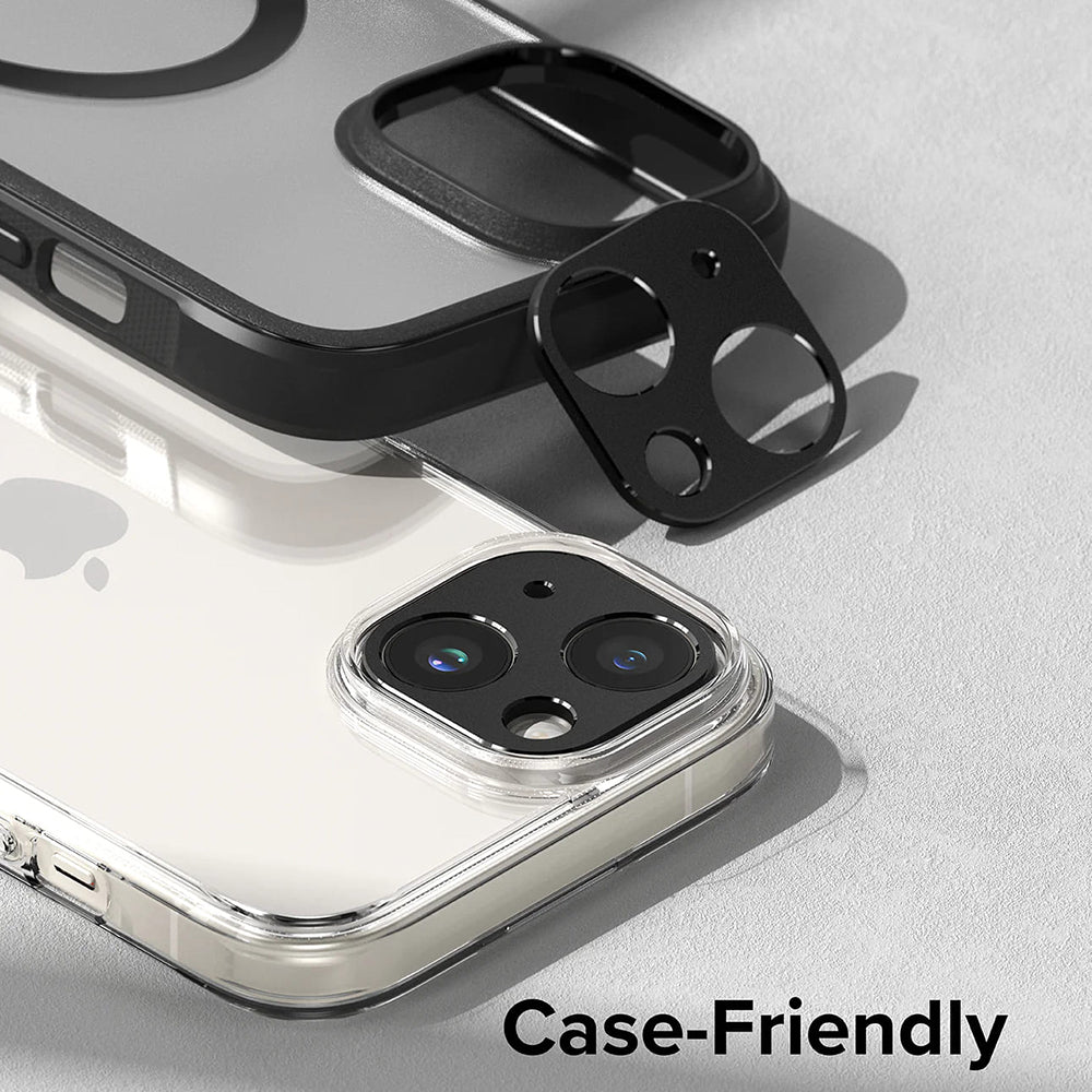 Okvir zaštite stražnje kamere Ringke Styling za Apple iPhone 15 Plus / 15, Aluminij, Crni
