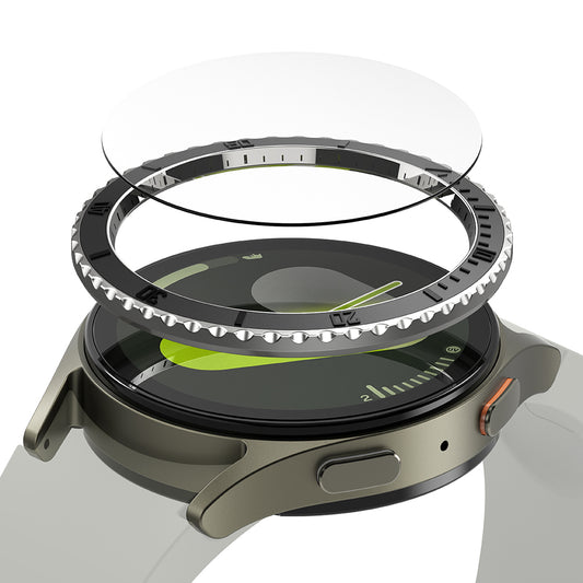 Okvir zaštite Ringke Premium Styling za Samsung Galaxy Watch7 44mm, Model 3, Crni