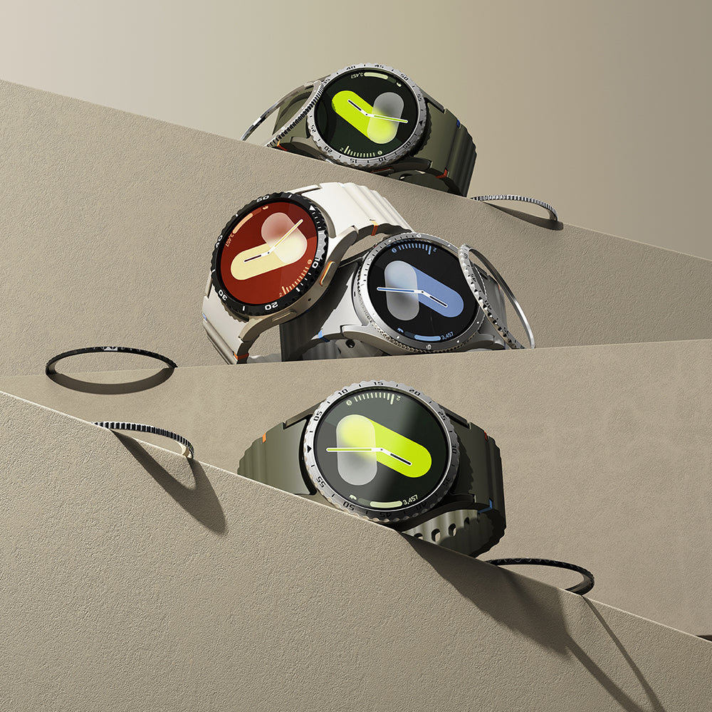 Okvir zaštite Ringke Styling za Samsung Galaxy Watch7 40mm, Model 7, Srebrni