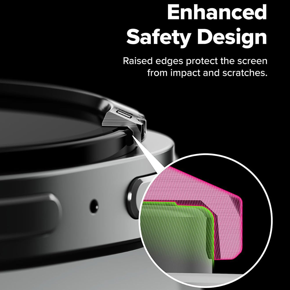 Okvir zaštite Ringke Inner Styling za Samsung Galaxy Watch8 Classic, Srebrni