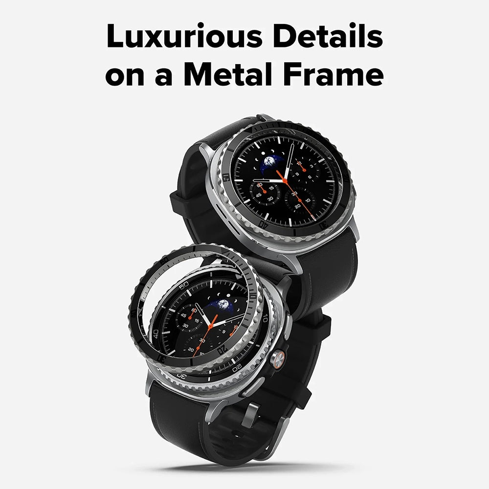 Okvir zaštite Ringke Premium Styling za Samsung Galaxy Watch8 Classic, Crni