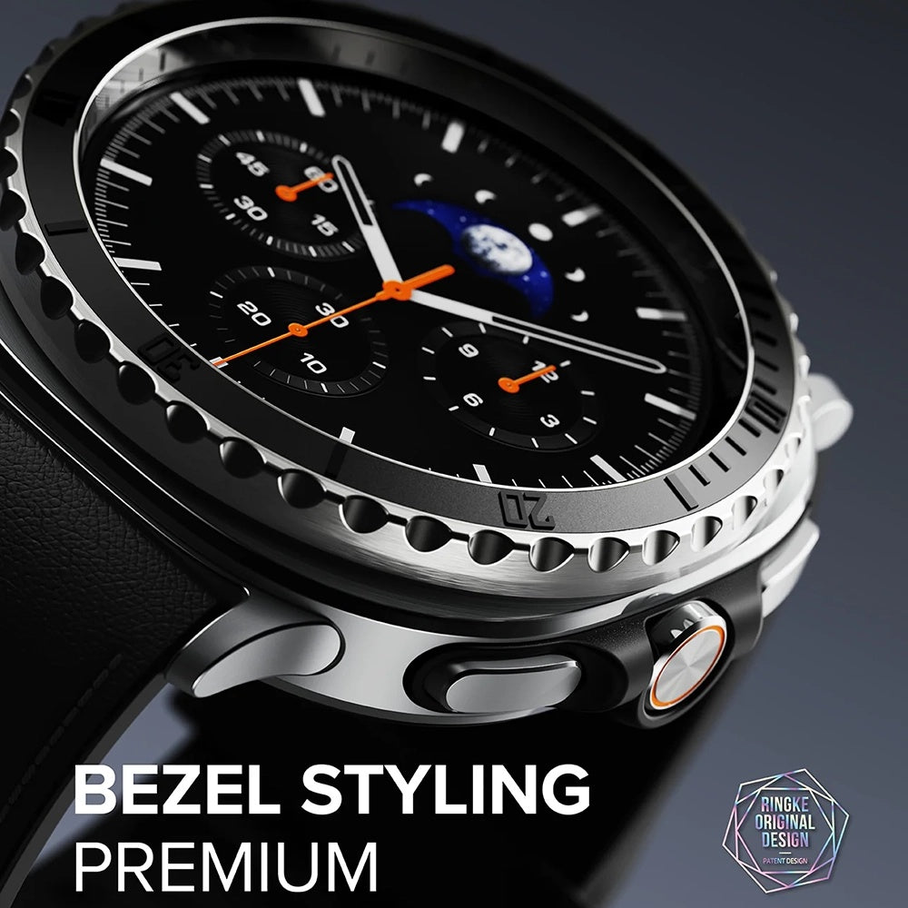 Okvir zaštite Ringke Premium Styling za Samsung Galaxy Watch8 Classic, Crni