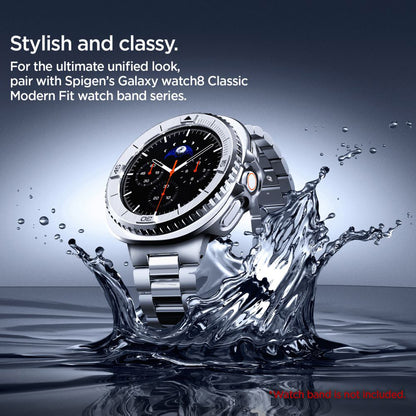 Okvir zaštite Spigen Tune Pro Pilot za Samsung Galaxy Watch8 Classic, Srebrni