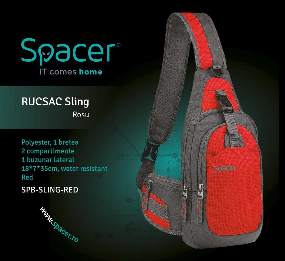 Ruksak Spacer Sling za Tablet max. 8 inča, Crvena
