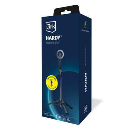 Selfie Stick Bluetooth 3MK Hardy MagSelfie, Univerzalan, Crni