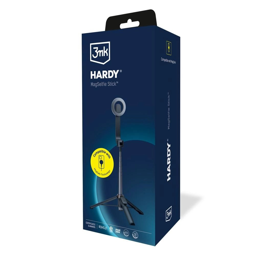 Selfie Stick Bluetooth 3MK Hardy MagSelfie, Univerzalan, Crni