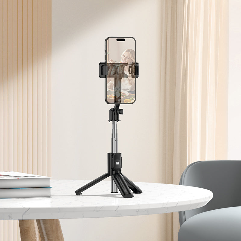 Selfie Stick Bluetooth Borofone BY14 Graceful, 4.5inch - 7inch, Crna
