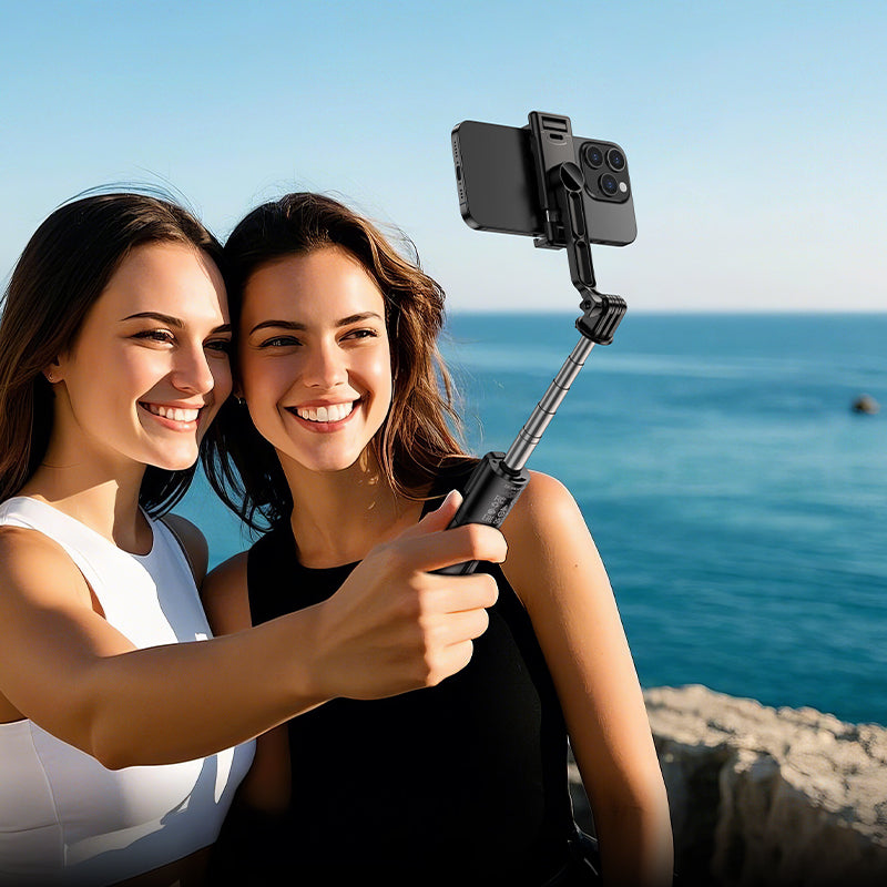 Selfie Stick Bluetooth Borofone BY14 Graceful, 4.5inch - 7inch, Crna