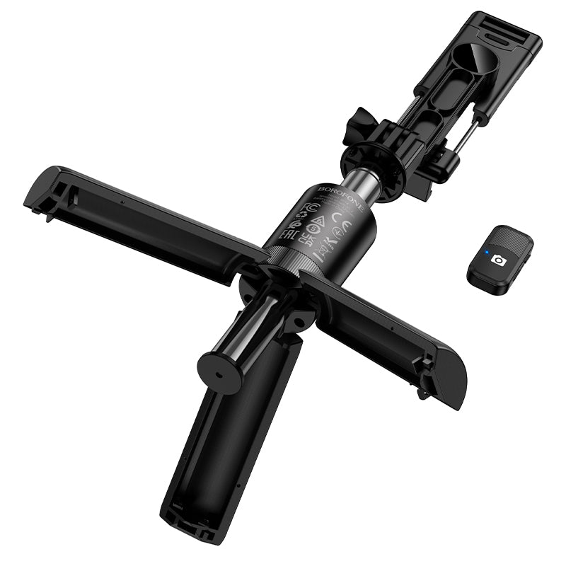 Selfie Stick Bluetooth Borofone BY14 Graceful, 4.5inch - 7inch, Crna