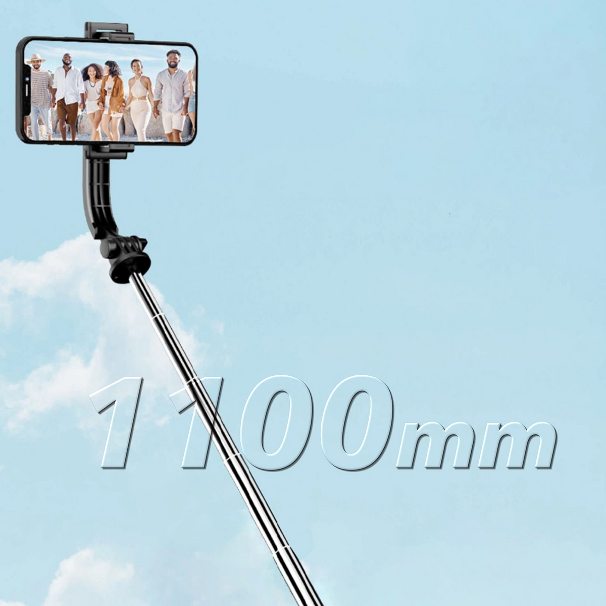 Selfie Stick Bluetooth Dudao F18S 4in1, Univerzalni, Crni