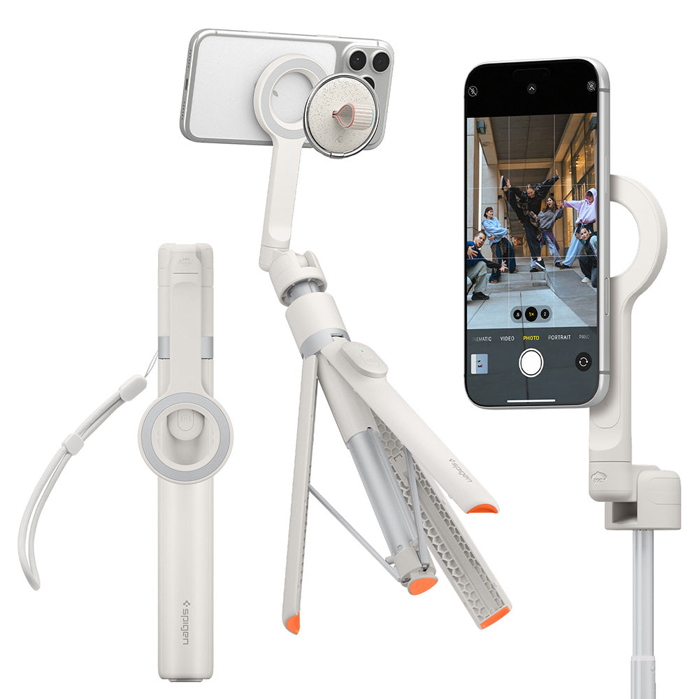 Bluetooth selfie štap Spigen S582W, univerzalan, bež AMP11373