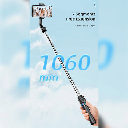 Selfie Stick Bluetooth Techsuit C01, Univerzalan, Crni