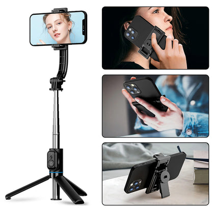 Selfie Stick Bluetooth Techsuit C01, Univerzalan, Crni