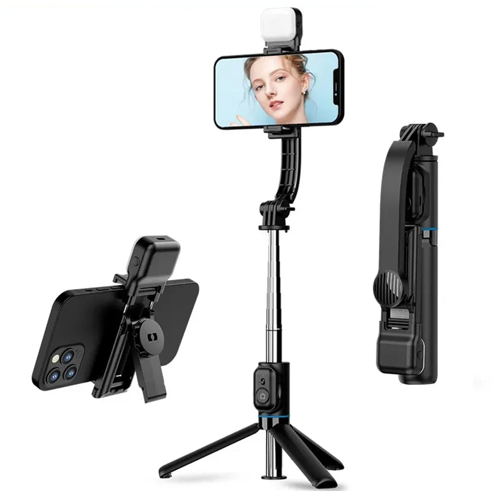 Selfie Stick Bluetooth Techsuit C01s, Univerzalan, Crni