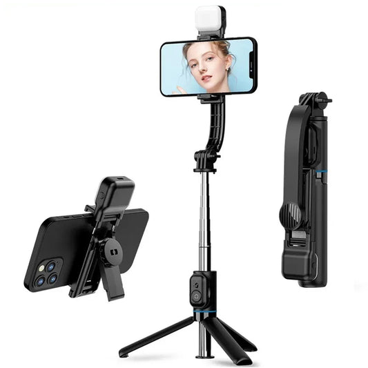 Selfie Stick Bluetooth Techsuit C01s, Univerzalan, Crni