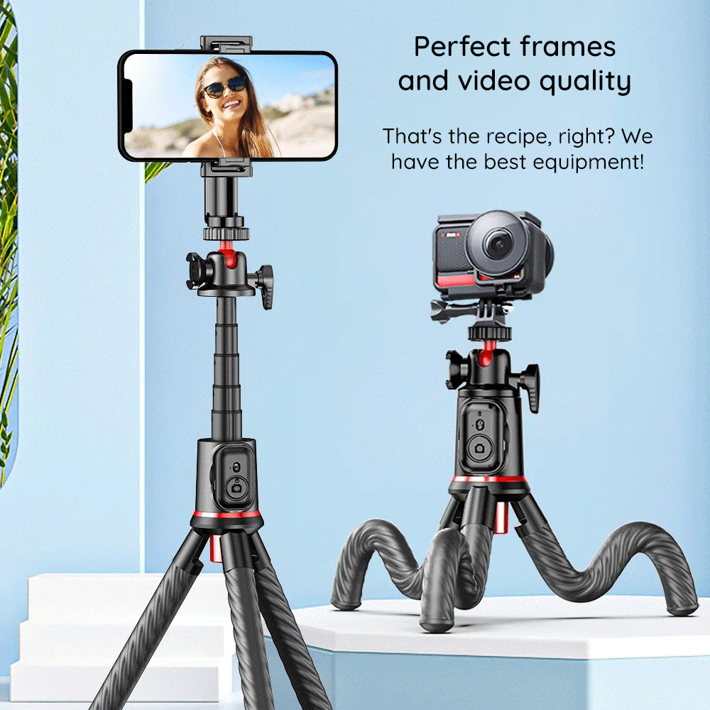 Selfie Stick Bluetooth Techsuit C03, Univerzalan, Crni