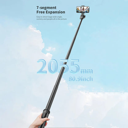 Selfie Stick Bluetooth Techsuit C05, Univerzalan, Crni