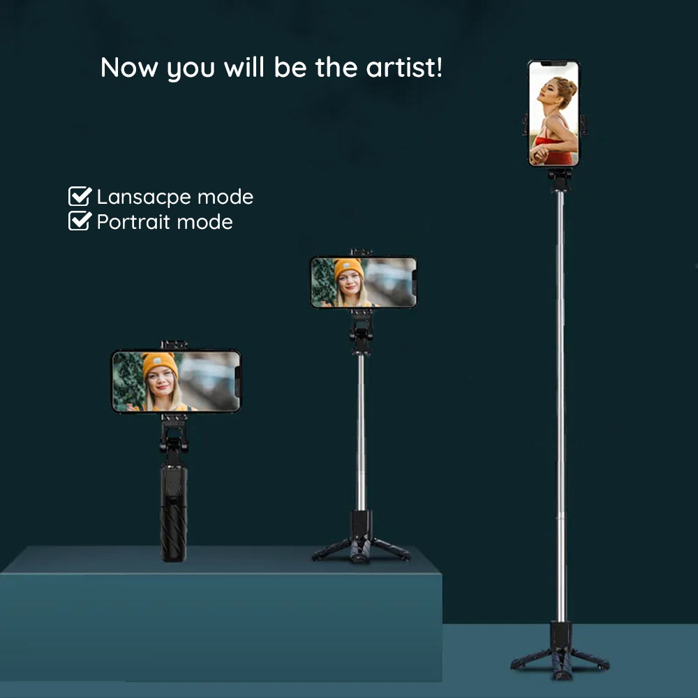 Selfie Stick Bluetooth Techsuit K03, Univerzalan, Crni