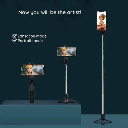 Selfie Stick Bluetooth Techsuit K03, Univerzalan, Crni