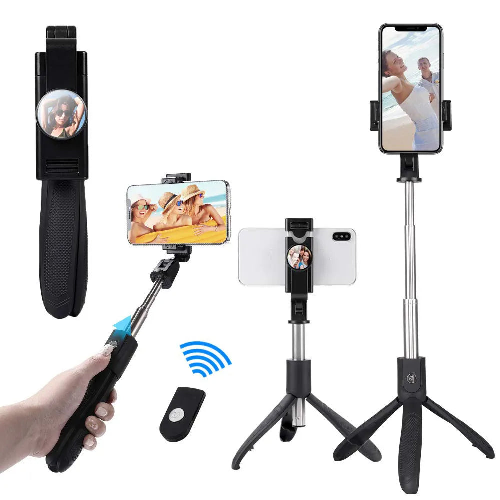 Selfie Stick Bluetooth Techsuit K06, Univerzalan, Crni