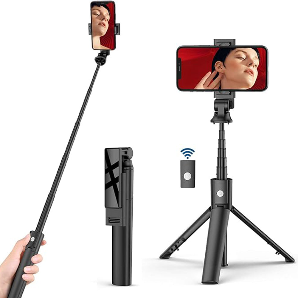 Selfie Stick Bluetooth Techsuit K22, Univerzalan, Crni