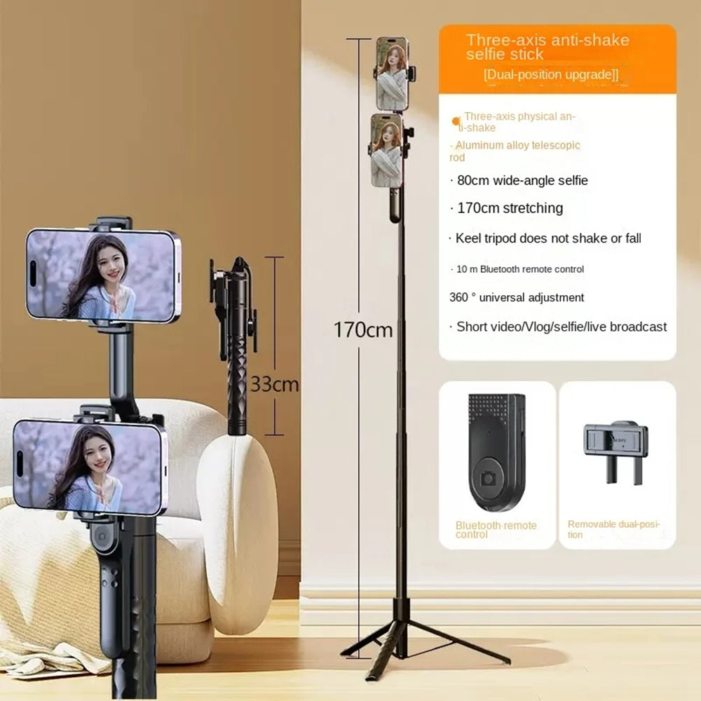 Selfie Stick Bluetooth Techsuit K28, Univerzalan, Crni