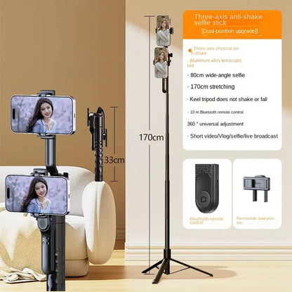 Selfie Stick Bluetooth Techsuit K28, Univerzalan, Crni