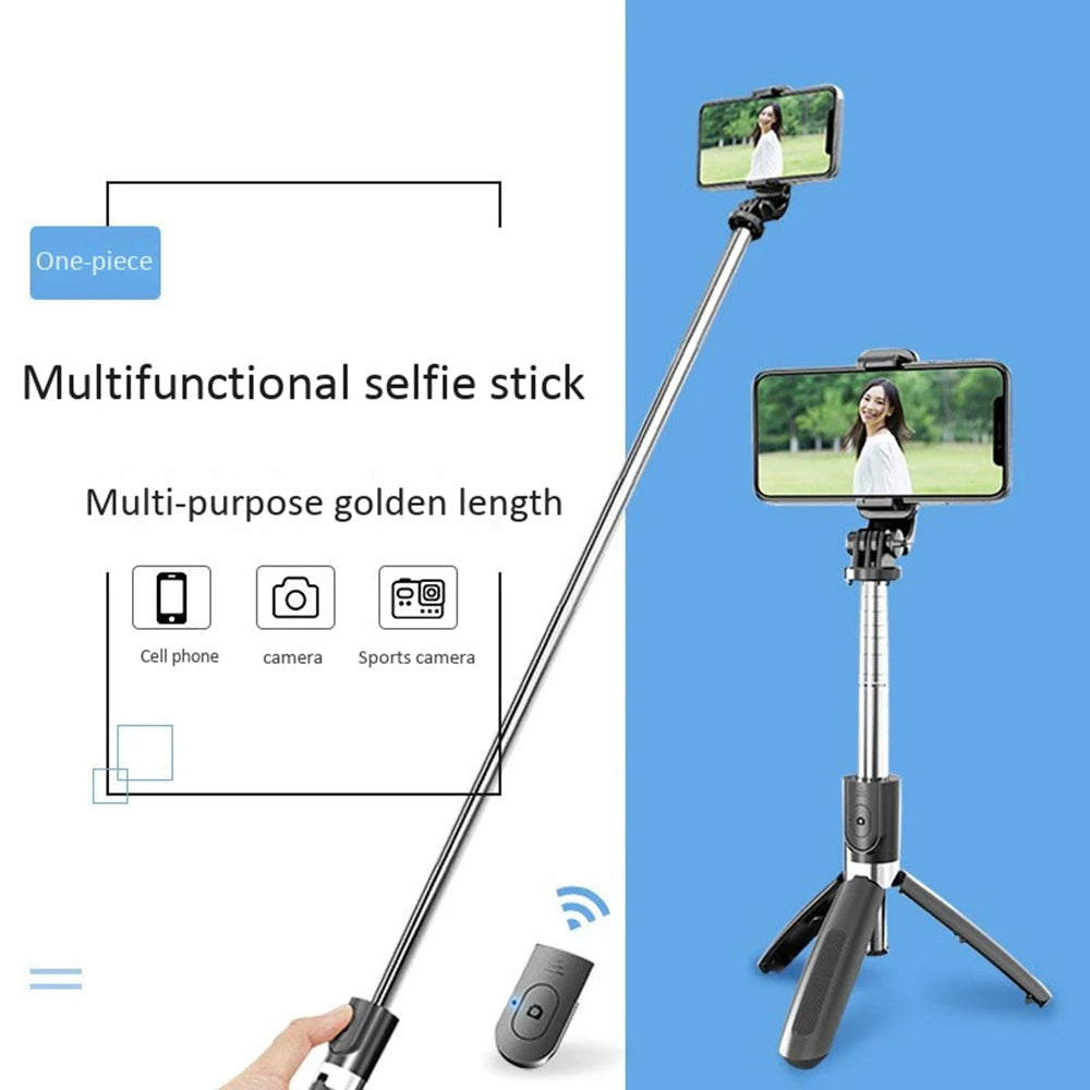 Selfie Stick Bluetooth Techsuit L02, Univerzalan, Crni
