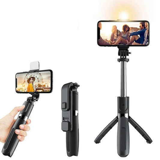 Selfie Stick Bluetooth Techsuit L02s, Univerzalan, Crni