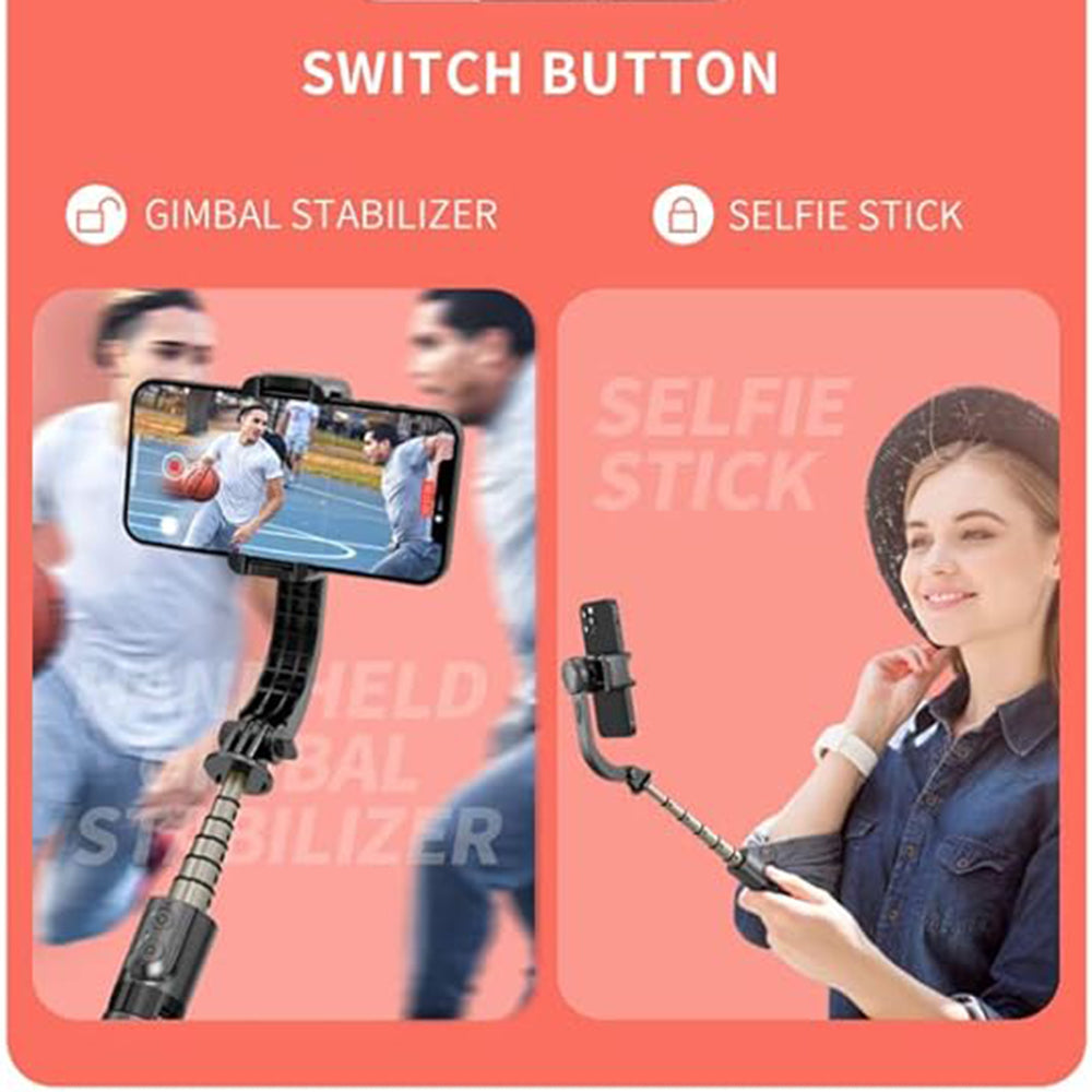 Selfie Stick Bluetooth Techsuit L08Mini, Univerzalan, Crni