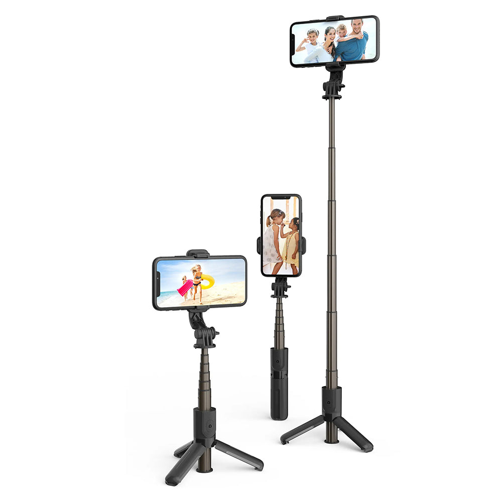 Selfie Stick Bluetooth Techsuit L10, Univerzalan, Crn